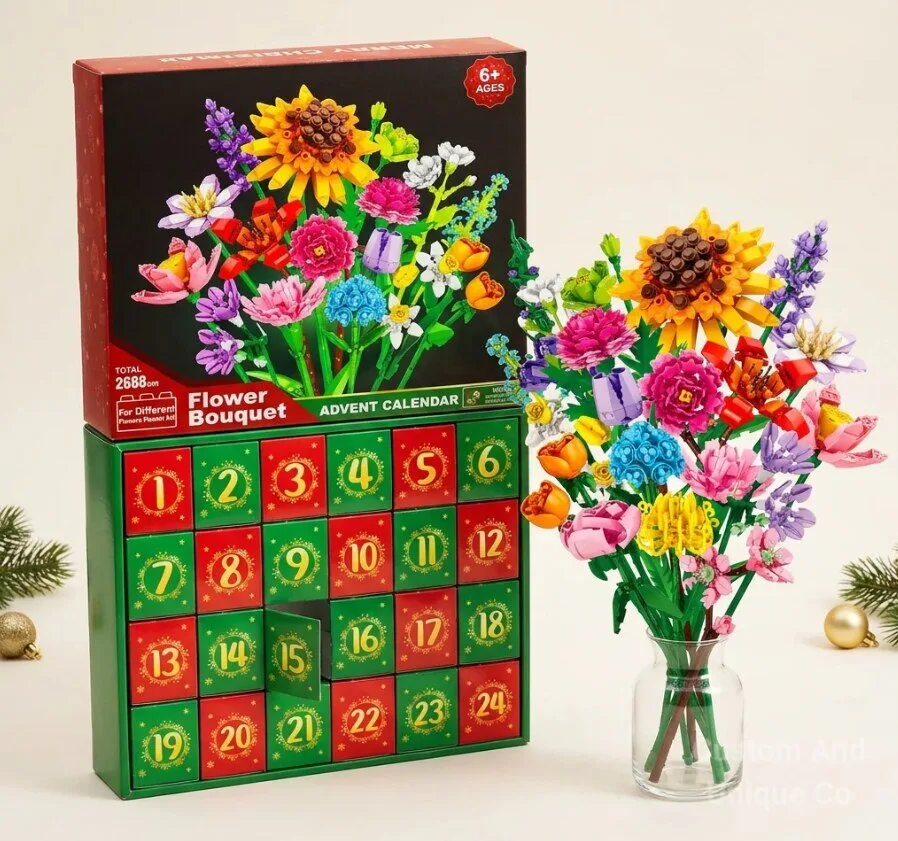 Sunflower Lego Advent Calender Gift For Christmas