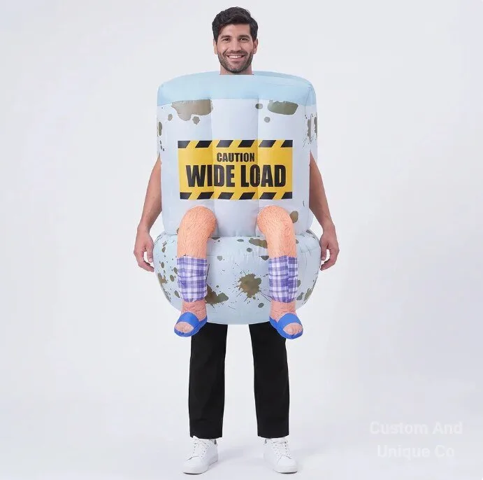 Sitting on a Toilet Inflatable Costume