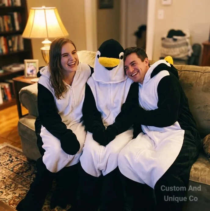 Penguin FUIDESHE Unisex Flannel 8 Penguin FUIDESHE Unisex Flannel