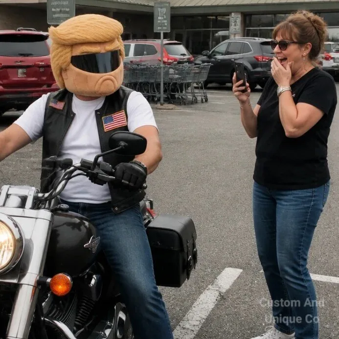 Donald Trump Helmet Funny For motobike 9 Donald Trump Helmet Funny For motobike