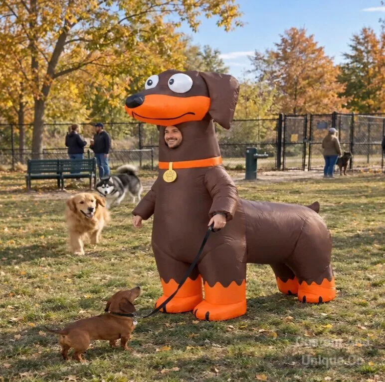 Inflatable Dachshund Costume / Inflatable Sausage Dog Costume